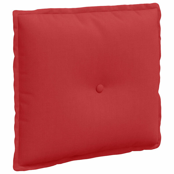 vidaXL Coussin de Dos Rouge 50 x 19 x 45 cm tissu