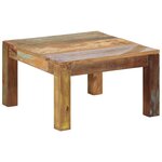 Vidaxl table basse 60x60x35 cm bois de récupération massif
