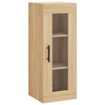 vidaXL Buffet haut Chêne sonoma 34 5x34x180 cm Bois d'ingénierie