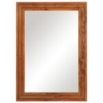 vidaXL Miroir salle de bain 50x70 cm bois massif d'acacia et verre