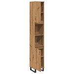 vidaXL Armoire de salle de bain chêne artisanal 30x30x190 cm