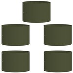 vidaXL Pots verts olive Ensemble de 5 Vert olive Plastique Moyen