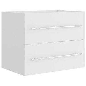 vidaXL Armoire d'évier Blanc 60x38 5x48 cm Bois d’ingénierie