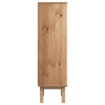 vidaXL Armoire à chaussures OTTA avec 3 tiroirs Marron Bois massif pin