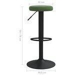 vidaXL Tabourets de bar lot de 2 vert foncé velours