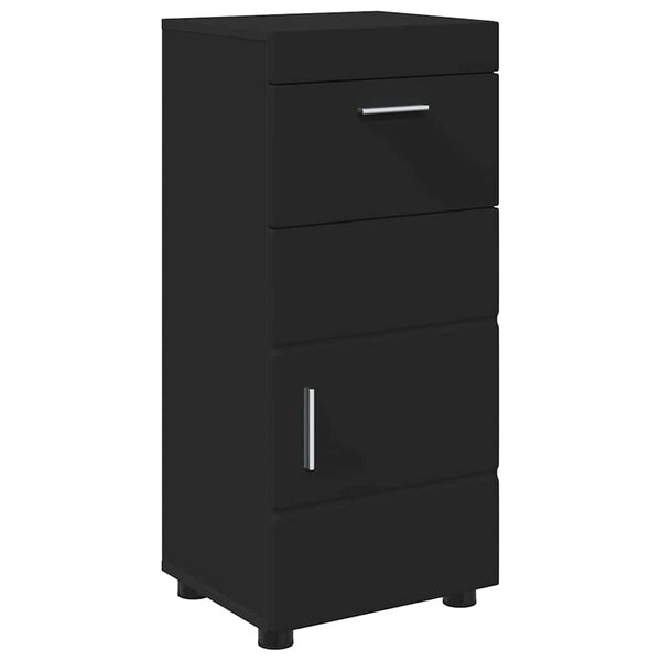 vidaXL Ensemble d'armoire de salle de bain avec tiroir TULUM Noir
