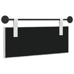 vidaXL Tête de lit suspendue Blanc Tissu