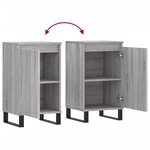 vidaXL Buffet sonoma gris 40x35x70 cm bois d'ingénierie
