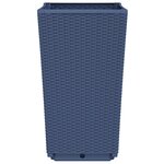 vidaXL Jardinières 2 Pièces bleu gris 32 5x32 5x57 cm PP