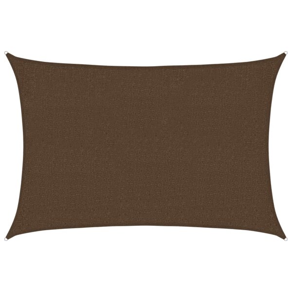 vidaXL Voile d'ombrage 160 g/m² Marron 2x2 5 m PEHD