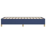 vidaXL Cadre de lit sans matelas bleu 100x200 cm tissu