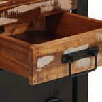 vidaXL Table de chevet multicolore 40x30x50 cm bois de récupération