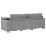 vidaXL Canapé 2 Pièces Gris nuage 219 x 80 x 82 cm tissu