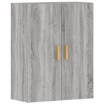 vidaXL Armoires murales 2 Pièces sonoma gris bois d'ingénierie