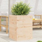 vidaXL Jardinière 50x50x68 5 cm bois de pin massif