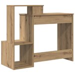 vidaXL Bureau en chêne d'artisan Chêne d'artisan Panneau de particules