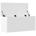 vidaXL Boîte de rangement blanc 100x42x46 cm bois d'ingénierie