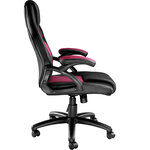 Tectake Chaise gamer MIKE - noir/rouge bordeaux