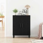 vidaXL Buffet Chêne noir 69 5 x 34 x 90 cm Bois d'ingénierie