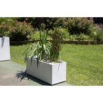 Jardinière 97 6 L - 99 5 x 39 x 43 cm - Blanc cérusé