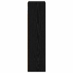vidaXL Armoire murale de salle de bain Chêne Noir 20 x 16 x 62 5 cm
