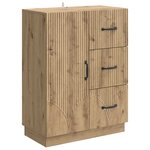 vidaXL Buffet Chêne artisanal 66 x 34 5 x 87 cm Bois d'ingénierie
