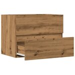 vidaXL Armoire de salle de bain chêne artisanal bois d'ingénierie