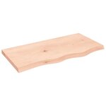 vidaXL Étagère murale 80x40x(2-4) cm bois de chêne massif non traité