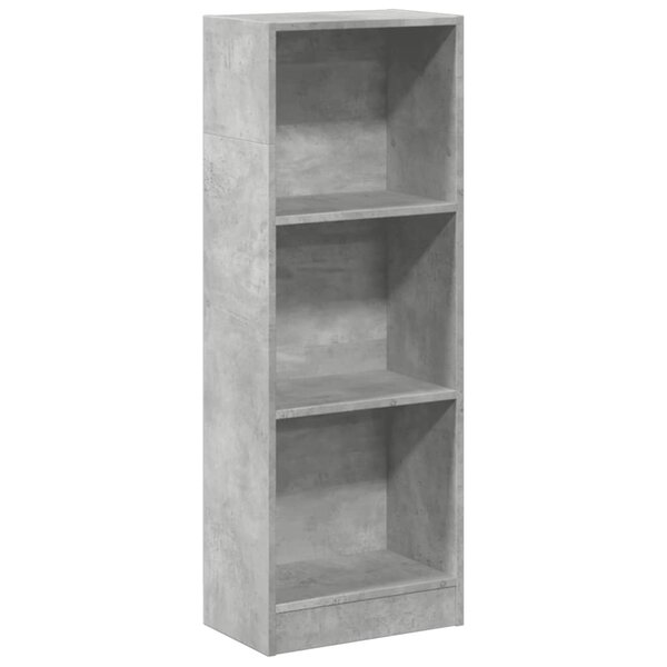 vidaXL Bibliothèque gris béton 40x24x109 cm bois d'ingénierie