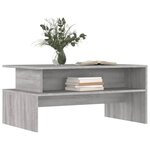 vidaXL Table basse sonoma gris 90x55x42 5 cm bois d'ingénierie