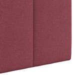 vidaXL Tête de lit suspendue Avec lumière LED Bordeaux Tissu