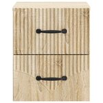 vidaXL Cabinet de chevet mural Chêne Sonoma 34 5 x 33 x 40 cm