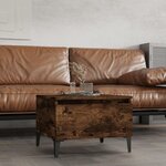 vidaXL Table d'appoint Chêne fumé 50x46x35 cm Bois d'ingénierie