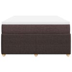 vidaXL Sommier à lattes de lit avec matelas Marron foncé 140x190 cm