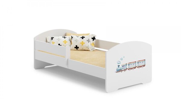 Lit enfant LUK BAR 140x70 Train avec matelas