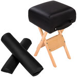 Tectake Accessoires pour table de massage - noir