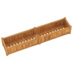 vidaXL Lit surélevé 150x30x25 cm bois massif de teck