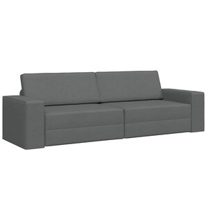 vidaXL Canapé-Lit 200cm Gris foncé tissu