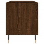 vidaXL Armoire à disques chêne marron 85x38x48 cm bois d'ingénierie