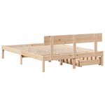 vidaXL Cadre de lit sans matelas 140x190 cm bois de pin massif