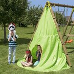 Trigano tente de jeu tipi pour balançoire en bois 2 3 m j-jou058