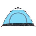 vidaXL Tente de camping 2 personnes bleu libération rapide
