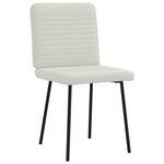 vidaXL Chaises à manger lot de 6 crème velours