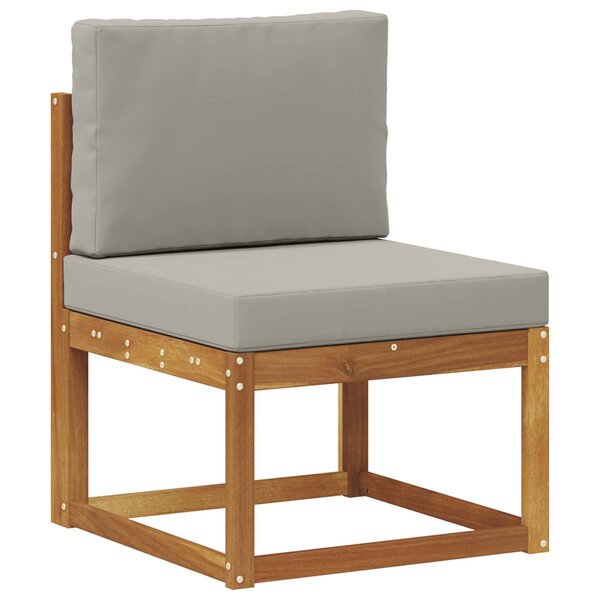 vidaXL Sofa de milieu extérieur Bois d'Acacia Massif