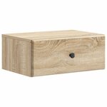 vidaXL Cabinet de chevet mural 2 Pièces Chêne Sonoma 49 x 34 5 x 20 cm