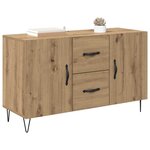 vidaXL Buffet Chêne artisanal 100 x 36 x 60 cm Bois d'ingénierie