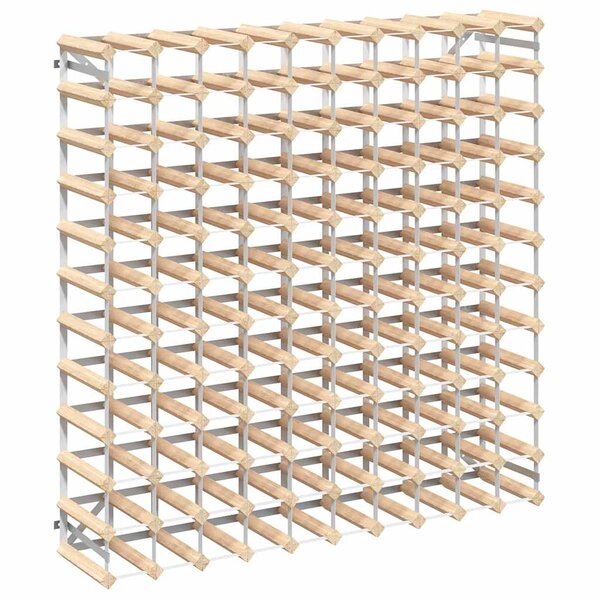 vidaXL Casier à bouteilles 120 bouteilles Pinède solide