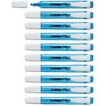 Surligneur de poche SWING COOL Pointe Biseautée 1 - 4 mm bleu x 10 STABILO