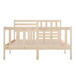 vidaXL Cadre de lit sans matelas bois massif 160x200 cm