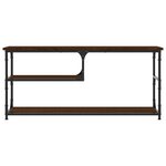 vidaXL Meuble TV chêne marron 103x38x46 5cm bois d'ingénierie et acier